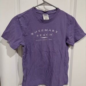 Purple Rosemary Beach in T-Shirt. Youth Medium.